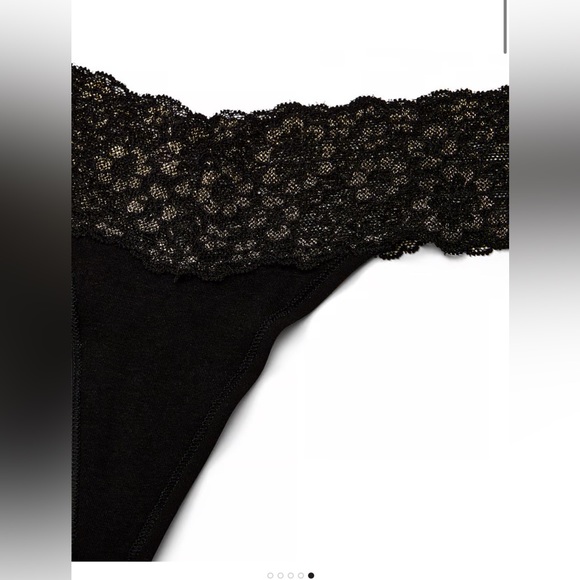 Victoria’s Secret THE LACIE
Lace-Waist Cotton Thong Panty - NEW - Picture 5 of 5